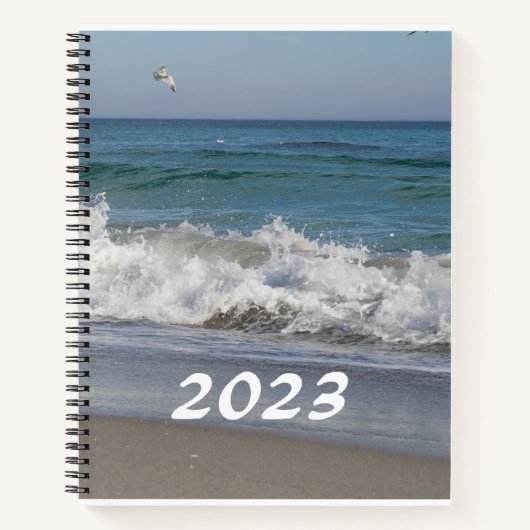 Custom 8.5" x 11" Spiral Notebook mit Seacape Notizblock (Vorderseite)
