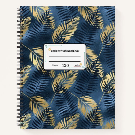 Custom 8.5" x 11" Spiral Notebook Notizblock (Vorderseite)