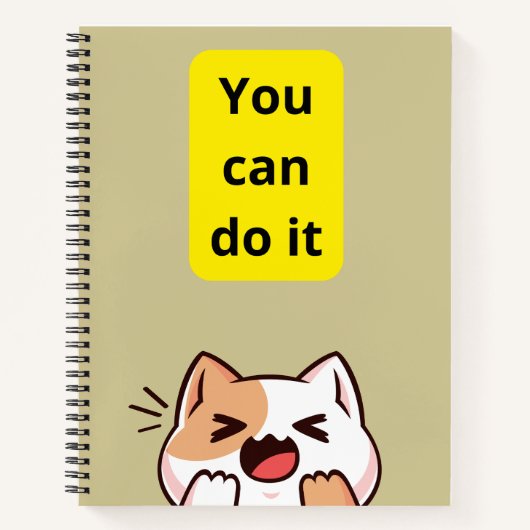 Custom 8.5" x 11" Spiral Notebook Notizblock (Vorderseite)