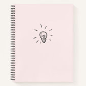 Custom 8.5" x 11" Spiral Notebook Notizblock (Vorderseite)