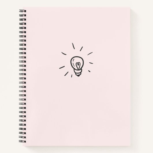 Custom 8.5" x 11" Spiral Notebook Notizblock (Vorderseite)