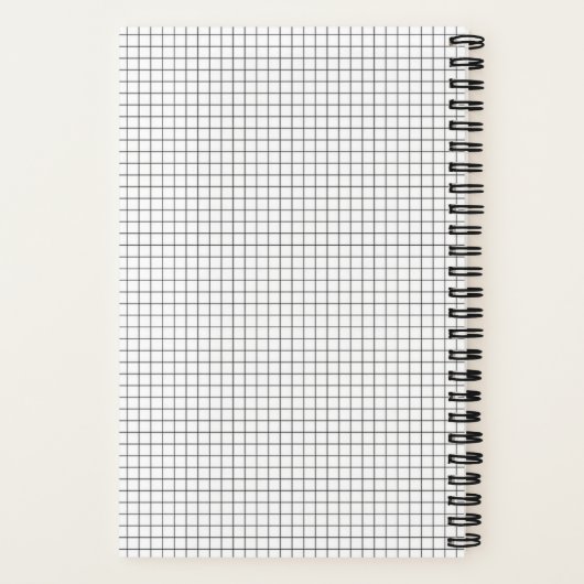 Custom 8.5" x 11" Spiral Notebook Notizblock (Rückseite)