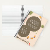 Custom 8.5" x 11" Spiral Notebook Notizblock (Innen)