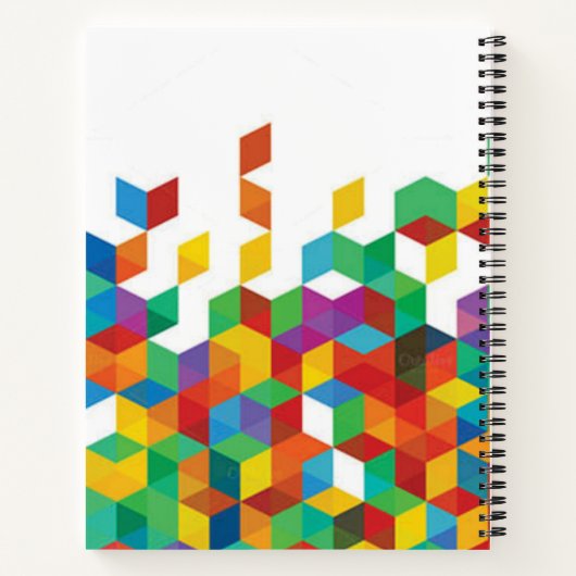 Custom 8.5" x 11" Spiral Notebook Notizblock (Rückseite)