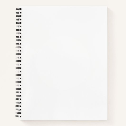 Custom 8.5" x 11" Spiral Notebook Notizblock (Vorderseite)