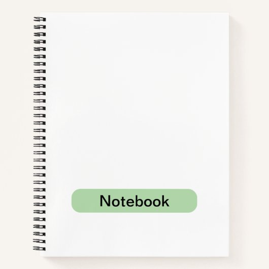 Custom 8.5" x 11" Spiral Notebook Notizblock (Vorderseite)