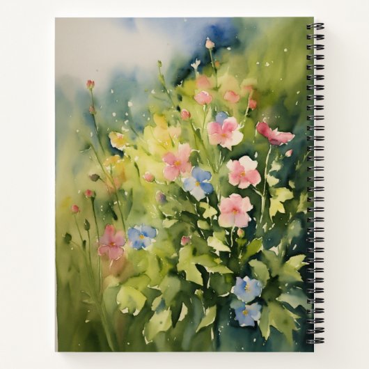 Custom 8.5" x 11" Spiral Notebook Notizblock (Rückseite)