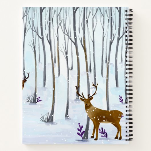 Custom 8.5" x 11" Spiral Notebook Notizblock (Rückseite)