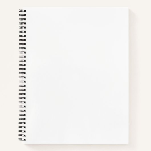 Custom 8.5" x 11" Spiral Notebook Notizblock (Vorderseite)