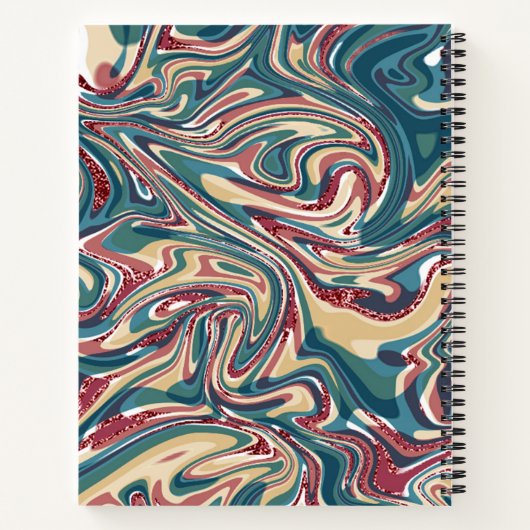 Custom 8.5" x 11", Spiral Notebook, Notizblock (Rückseite)