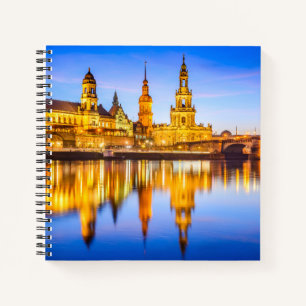 Custom 8,5" x 8,5" Spiralnotebook Dresden Notizblock