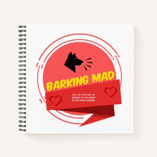 Custom 8.5" x 8.5" SpiralNotebook Notizblock (Vorderseite)