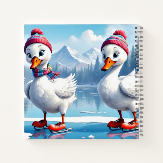 Custom 8.5" x 8.5" SpiralNotebook Notizblock (Rückseite)