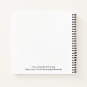 Custom 8.5" x 8.5" SpiralNotebook Notizblock (Rückseite)