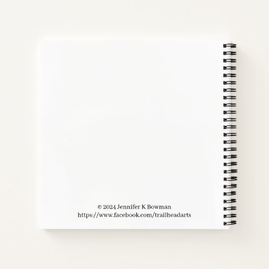 Custom 8.5" x 8.5" SpiralNotebook Notizblock (Rückseite)