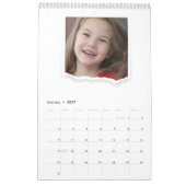 Custom 8 Aight Foto Collage Moderne Elegante Famil Kalender (Jan 2027)