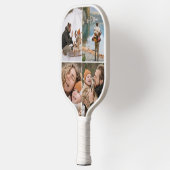 Custom 8 Family Photo Collage Pickleball Paddle (Links)