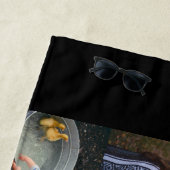 Custom 8 Foto Collage Bester Vater je Wasserflasch Strandtuch (Beispiel)