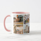 Custom 8 Foto Collage Keepake Tasse (Links)
