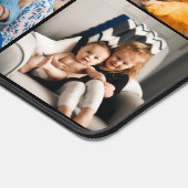 Custom 8 Foto Collage Simple Black Schreibtischunterlage (Ecke)