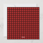 Custom 8 Foto Frohe Weihnachten Red Gingham Karier (Rückseite)