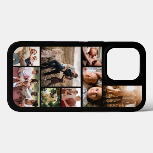 Custom 8 FotoCollage Case-Mate iPhone Hülle (Rückseite (Horizontal))