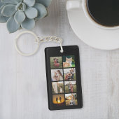 Custom 8 FotoCollage Schlüsselanhänger