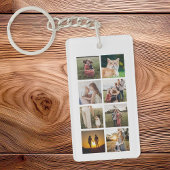 Custom 8 FotoCollage Schlüsselanhänger