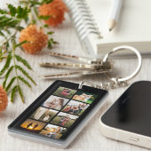 Custom 8 FotoCollage Schlüsselanhänger (Vorderseite rechts)