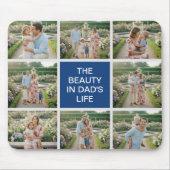 Custom 8 Photo Collage - Personalized Dad Gift Mousepad (Vorne)