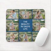 Custom 8 Photo Collage - Personalized Dad Gift Mousepad (Mit Mouse)