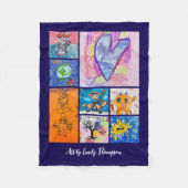 Custom 8 Photo Kids' Art Keepsake Fleecedecke (Vorderseite)