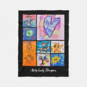 Custom 8 Photo Kids' Art Keepsake Fleecedecke (Vorderseite)