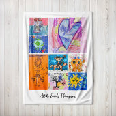 Custom 8 Photo Kids' Art Keepsake Fleecedecke