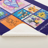 Custom 8 Photo Kids' Art Keepsake Sherpadecke (3/4)