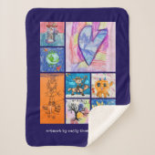 Custom 8 Photo Kids' Art Keepsake Sherpadecke (Vorderseite)