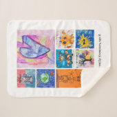 Custom 8 Photo Kids' Art Keepsake Sherpadecke (Vorderseite (Horizontal))
