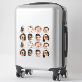Custom 8 Photos Faces Waterproof Vinyl Stickers Aufkleber (Koffer)