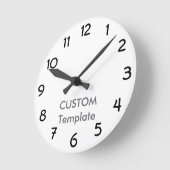 Custom 8" RUNDE Wall Clock GARGOYLE B. Wanduhr (Winkel)