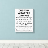 Custom 8" x 10" PREMIUM WRAPPED CANVAS Blank Leinwanddruck (Insitu (Holzboden))