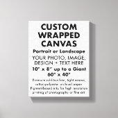 Custom 8" x 10" PREMIUM WRAPPED CANVAS Blank Leinwanddruck (Vorderseite)