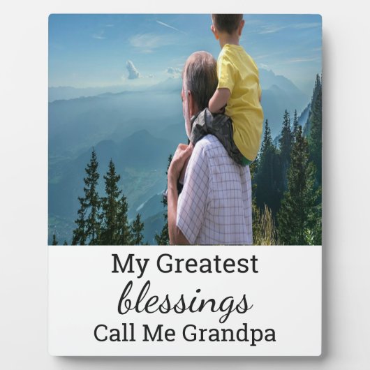 Custom 8X10 Plaque for Opa Fotoplatte (Vorderseite)