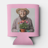 Custom 90. Geburtstag Pink Gold mit Foto Dosenkühler (Rückseite)