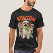 Custom 90er Bootleg Pet Foto Vintag T-Shirt (Vorderseite)