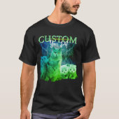 Custom 90s Bootleg Rap Tee with Your Pet Photo  (Vorderseite)