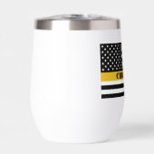 Custom 911 Dispatcher USA Flag Thin Gold Line (Vorderseite)
