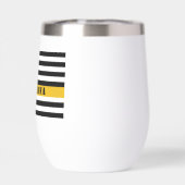 Custom 911 Dispatcher USA Flag Thin Gold Line (Rückseite)