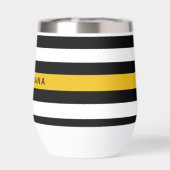 Custom 911 Dispatcher USA Flag Thin Gold Line (Rückseite)