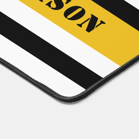 Custom 911 Dispatcher USA Flag Thin Gold Line Schreibtischunterlage (Ecke)