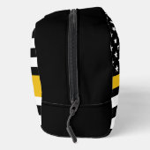 Custom 911 Dispatcher USA Flag Thin Gold Line Waschbeutel (Rechts)